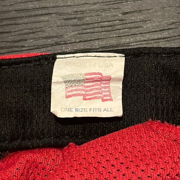 Road Runner Mesh Hat Unisex Adjustable One Size Red Black - Picture 4 of 4